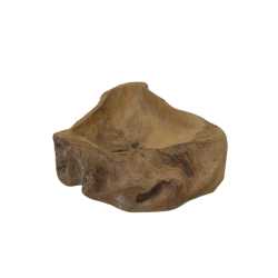 Świecznik z kawałka drewna tekowego 25cm